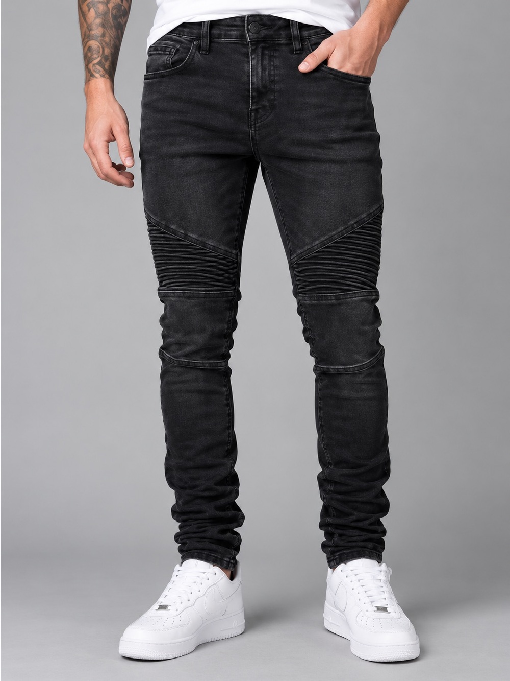 PacSun Black Men’s Skinny Moto Jeans Size 32x32